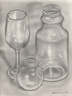 Drawing-Glass Jars